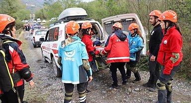 Ordu'da UMKE ekiplerinden afet tatbikatı