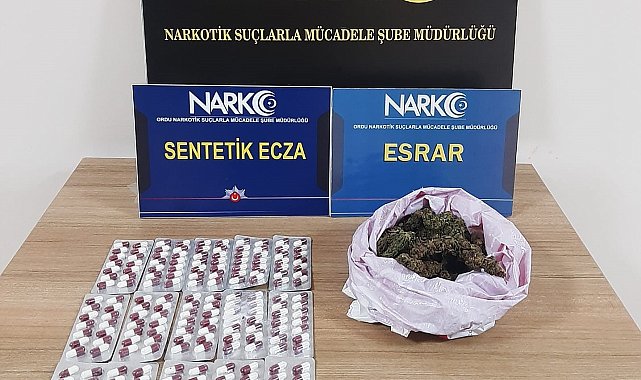 Ordu'da uyuşturucu operasyonlarında 3 tutuklama