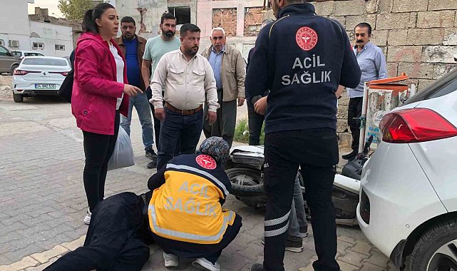 Otomobil ile motosiklet çarpıştı: 2 yaralı