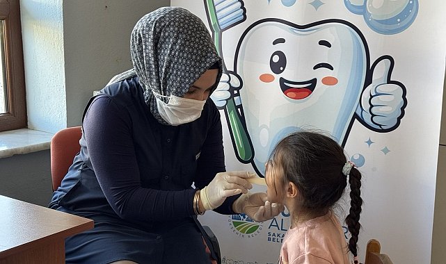 Sakarya'nın o ilçesinde anaokulu öğrencilerine diş taraması