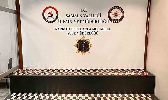 Samsun'da 3 bin 360 adet uyuşturucu hap ele geçirildi