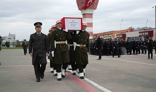 Şehit Kander Babür'ün naaşı Samsun'a getirildi