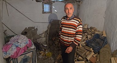 Tavanın üzerine yıkılmasıyla eşini kaybeden baba, kızına bakabilmek için yardım bekliyor