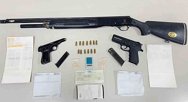 Tekstil üzerine faaliyet gösteren işyerinde cephanelik çıktı