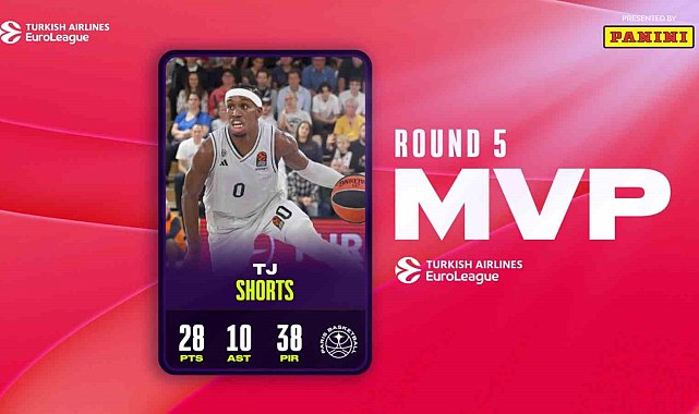 THY Euroleague'de 5. haftanın MVP'si TJ Shorts oldu