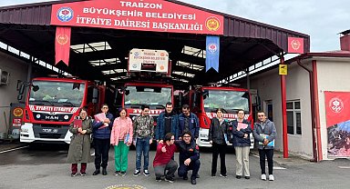 Trabzon Büyükşehir'den özel gereksinimli öğrencilere itfaiye eğitimi
