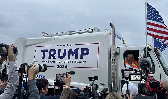 Trump'tan Biden'a çöp kamyonuyla gönderme