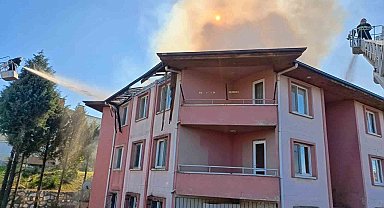 Yalova'da korkutan çatı yangını