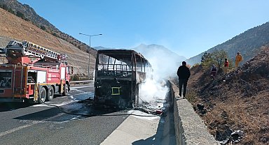 Yolcu otobüsünde faciadan dönüldü