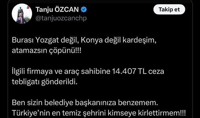 Yozgat Belediye Başkanı Arslan: "Yozgat'ı ve Yozgatlıyı şovlarına alet etme"