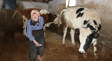 79 yaşındaki Dilber ninenin inanılmaz hayat mücadelesi görenlere 'maşallah' dedirtiyor