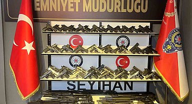 Adana'da 101 ruhsatsız silah ele geçirildi