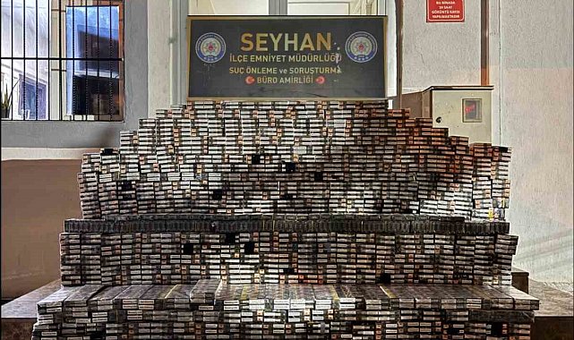Adana'da 8 bin 770 paket gümrük kaçağı sigara ele geçirildi