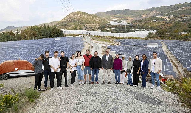 Alanya'ya gelen Alman öğrenciler sürdürülebilir enerji üzerine çalışmalarını tamamladı