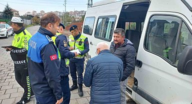Alaplı'da öğrenci servislerine denetimler aralıksız sürüyor