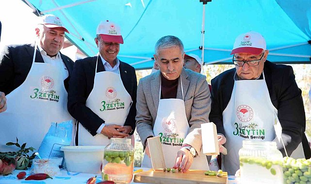 Aliağa'da "3. Zeytin Hasat Şenliği" düzenlendi