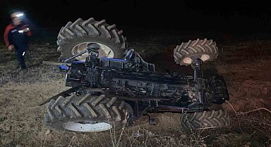 Amasya'da traktör devrildi: 1 yaralı
