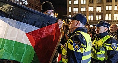 Amsterdam'da 281 Filistin destekçisi gözaltına alındı