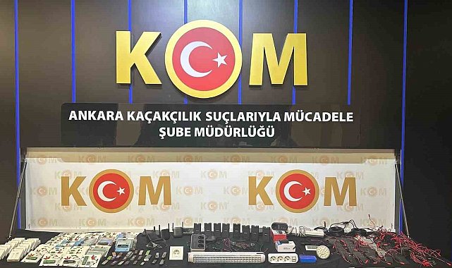 Ankara'da kaçakçılık operasyonu: 1 gözaltı