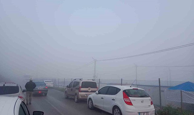 Antakya'da sis etkili oldu