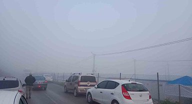 Antakya'da sis etkili oldu