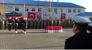 Atış eğitimi sırasında şehit olan polis için tören düzenlendi