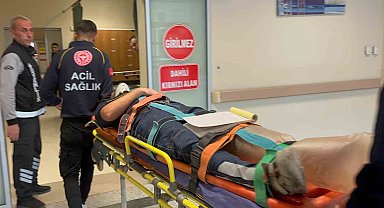 Ayağına inşaat malzemesi düşen işçi yaralandı