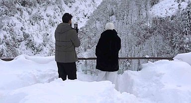 Ayder Yaylası'ndan kar manzaraları