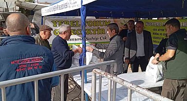 Aydın Büyükşehir Belediyesi Köşk'te kışlık fideler dağıttı