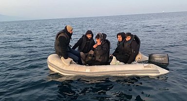 Aydın'da 5 düzensiz göçmen kurtarıldı