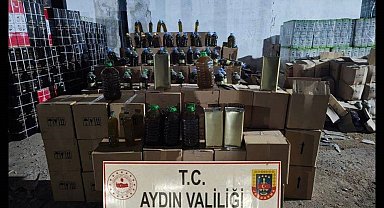 Aydın'da 8 ton sahte sahte zeytinyağı ele geçirildi