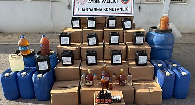 Aydın'da jandarmadan kaçak içki operasyonu