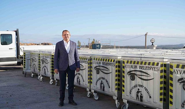 Ayvalık'ın cadde ve sokaklarına 500 yeni konteyner