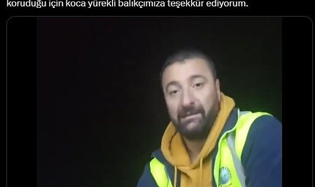 Bakan Yumaklı'dan duyarlı balıkçıya teşekkür