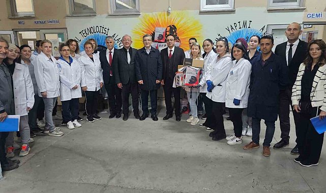 Bandırma'da kadın kaynakçı kursiyerlere destek