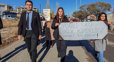 Başkale'de "Diyabet Farkındalık Yürüyüşü" yapıldı