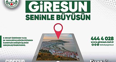 Başkan Köse'den Giresunlulara çağrı: "İkametgahınızı şehir merkezine taşıyın"