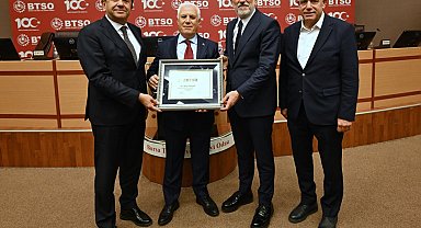 Başkan Mustafa Bozbey, BTSO'nun konuğu oldu