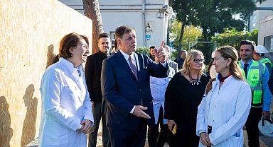 Başkan Tugay'dan Eşrefpaşa Hastanesi incelemesi