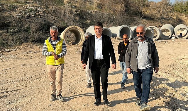 Başkan Tutdere, alt yapı çalışmalarını inceledi