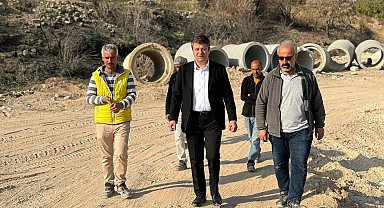 Başkan Tutdere, alt yapı çalışmalarını inceledi