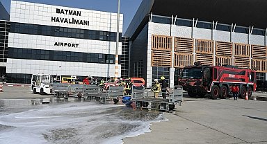 Batman havalimanında tatbikat