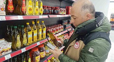 Bayburt'ta zeytin ve zeytinyağı satış yerleri denetlendi