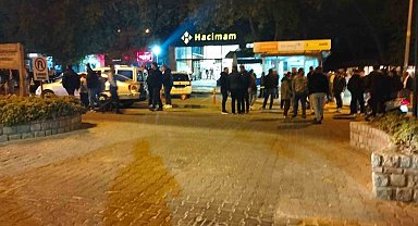 Bayramiç'te bir kişinin öldüğü silahlı saldırı anı kameraya yansıdı