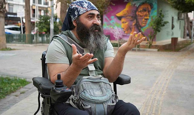 Bedensel engelli adamın 'rampa' çilesi