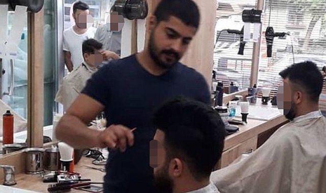 Berber dükkanında aylarca atış talimi yapmış