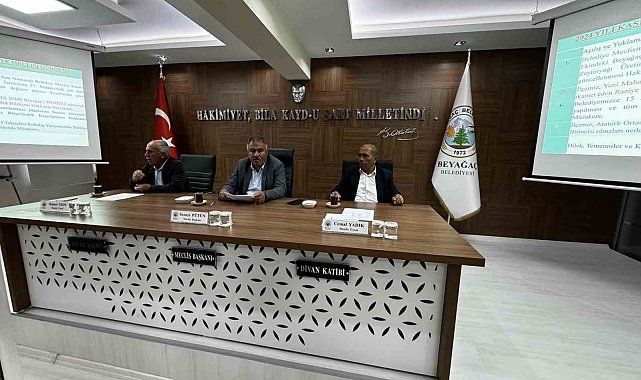 Beyağaç Belediye Meclisi Kasım ayı toplantılarını tamamladı