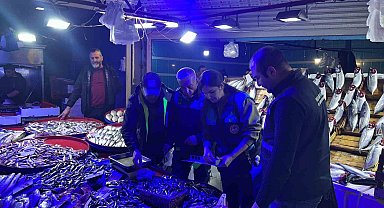 Bilecik'te balıkların boyları teker teker ölçüldü