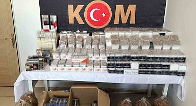 Bingöl'de on binlerce makaron ele geçirildi