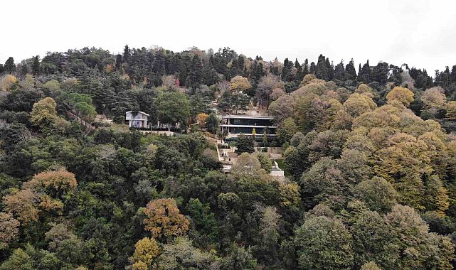Boğaz'a nazır kaçak villanın son hali havadan görüntülendi